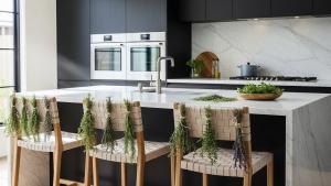 herbs back of chair kitchen