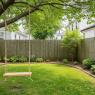tree swing in the small garden