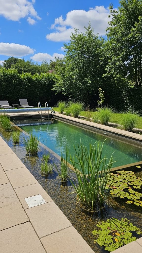 a two zone area of a Freshwater DIY Pool