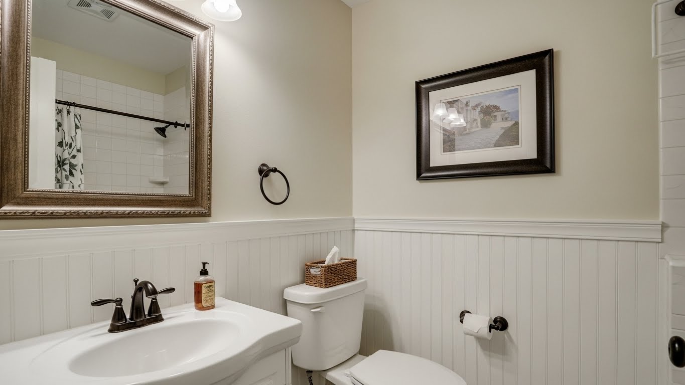 Bead Board Walls Bathroom