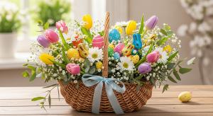 Easter basket as a centerpiece