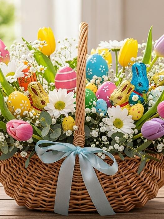 Easter basket as a centerpiece