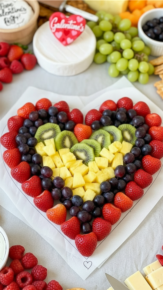 fruit platter Galentine's Charcuterie Board