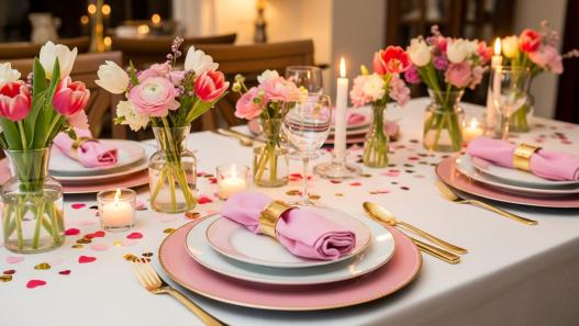 galentine's dinner party decor