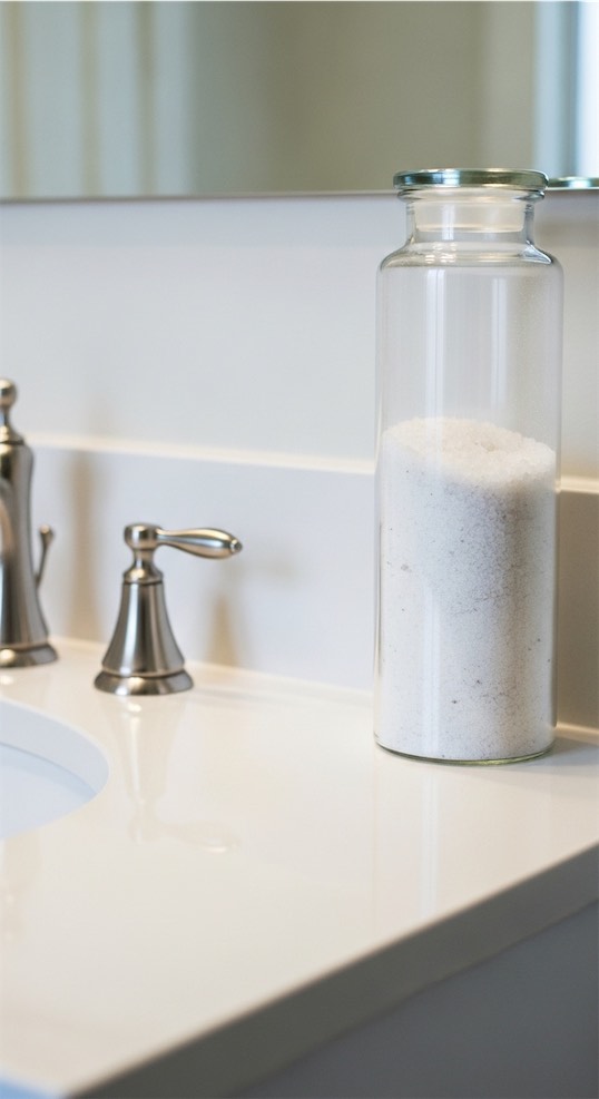 slim canister with bath salts