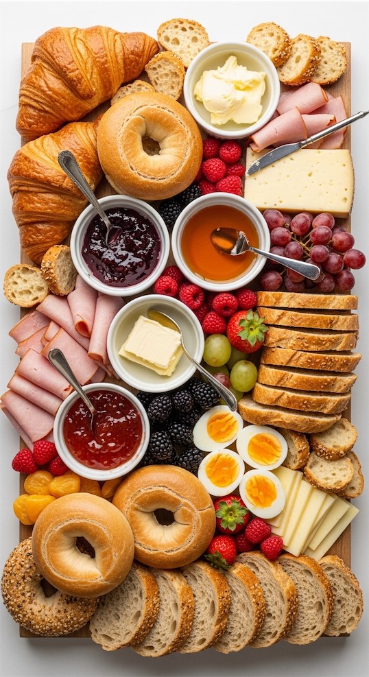 Brunch themed grazing board