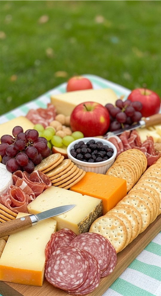 easter picnic board for outdoors