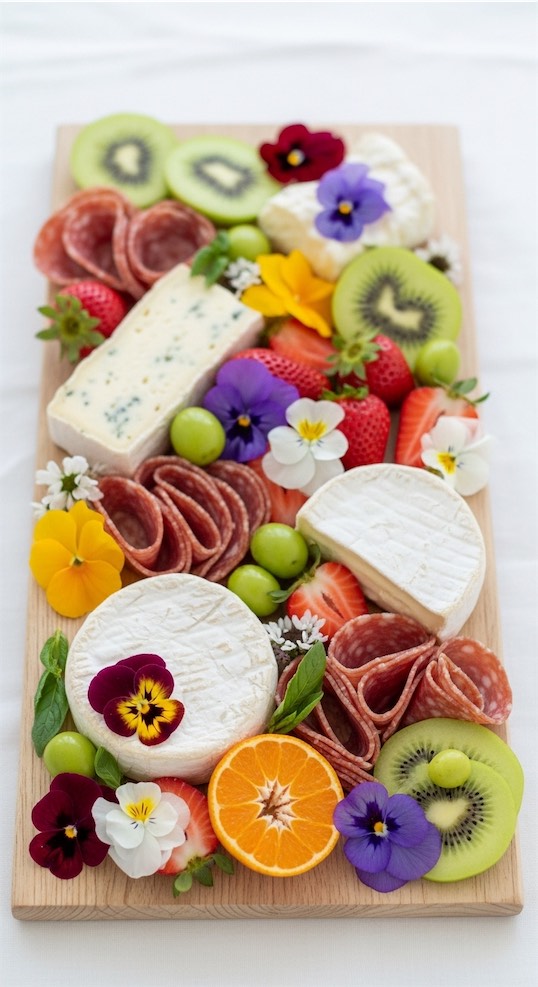 floral charcuteri board