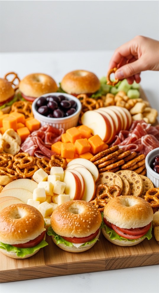 savoury easter grazing board for kids