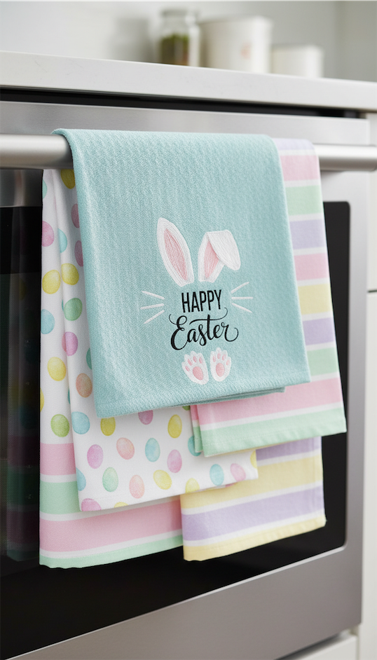 tea towels for Easter Kitchen Decor