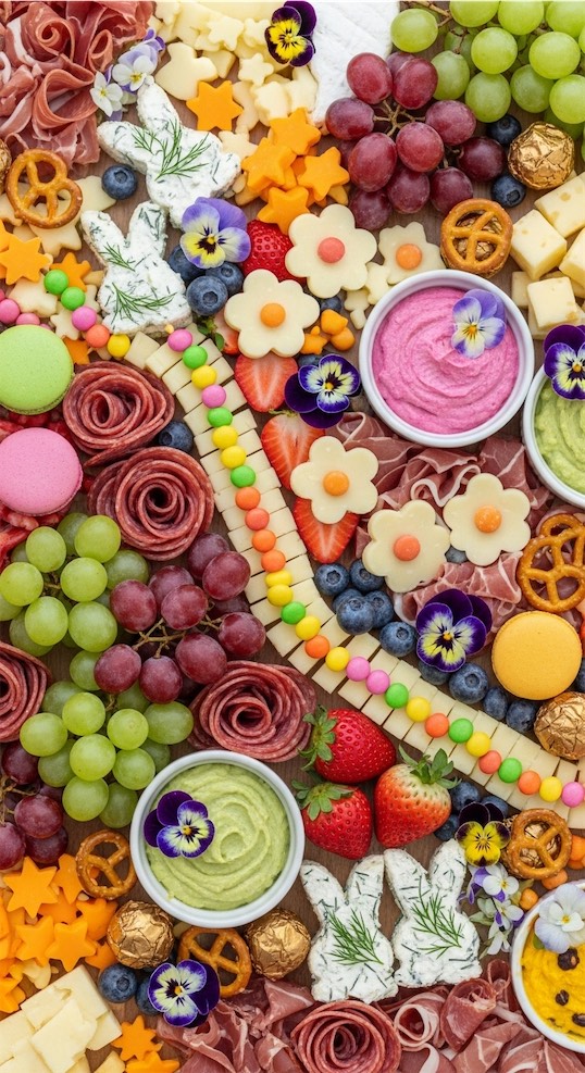 easter trail on an Easter Candy Charcuterie