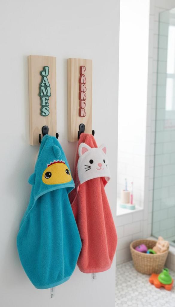 kids towel hooks