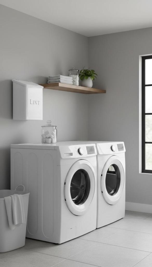 lint box on wall for old lint