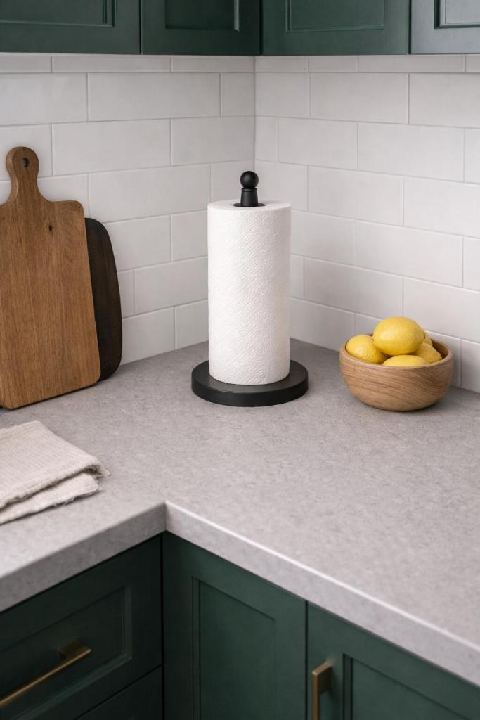 black tissue stand Minimal Kitchen Corner Decor