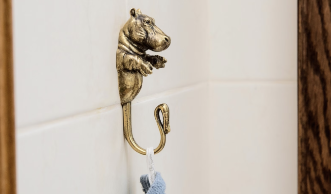 decorative hippo Towel Rack Ideas for Your Bathroom