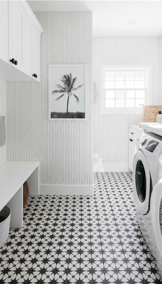 waterproof flooring in Laundry Room Ideas