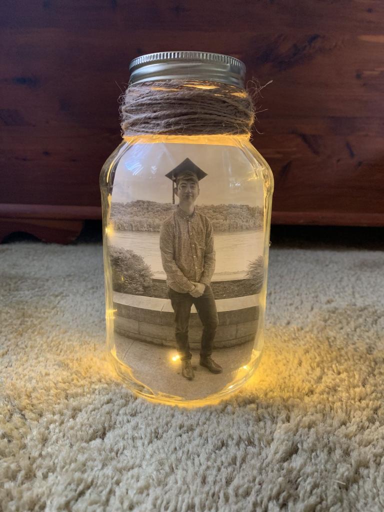 POLAROID PHOTOS Graduation Mason Jar Centerpieces