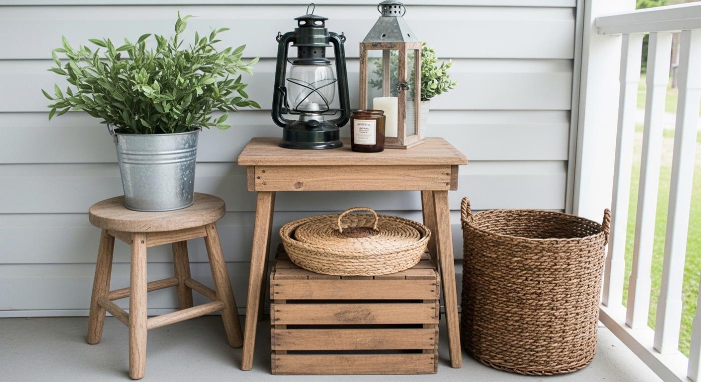 Rustic Porch Decor on a Budget