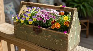 Rustic Porch Planters