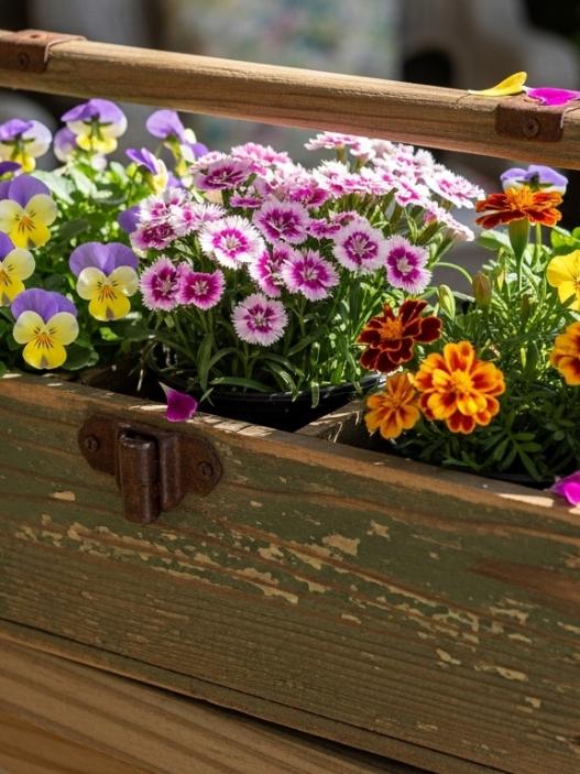 Rustic Porch Planters