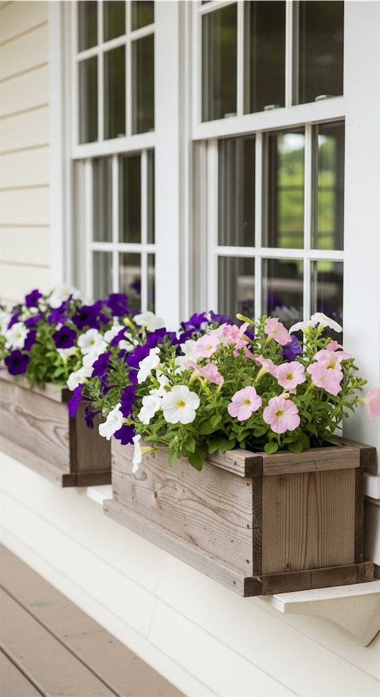 Rustic Porch Planters Idea rustic window box