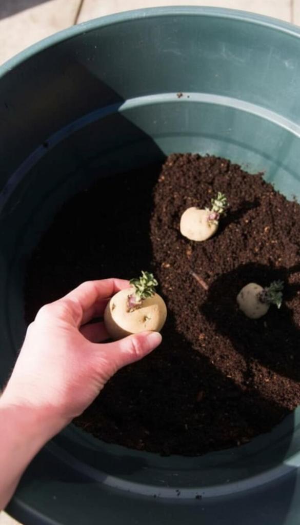 Growing Potatoes In A Container