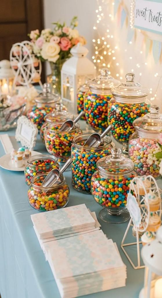 matching napkins and utensils