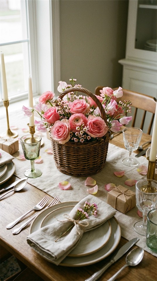 rustic Mother's Day Brunch Decor