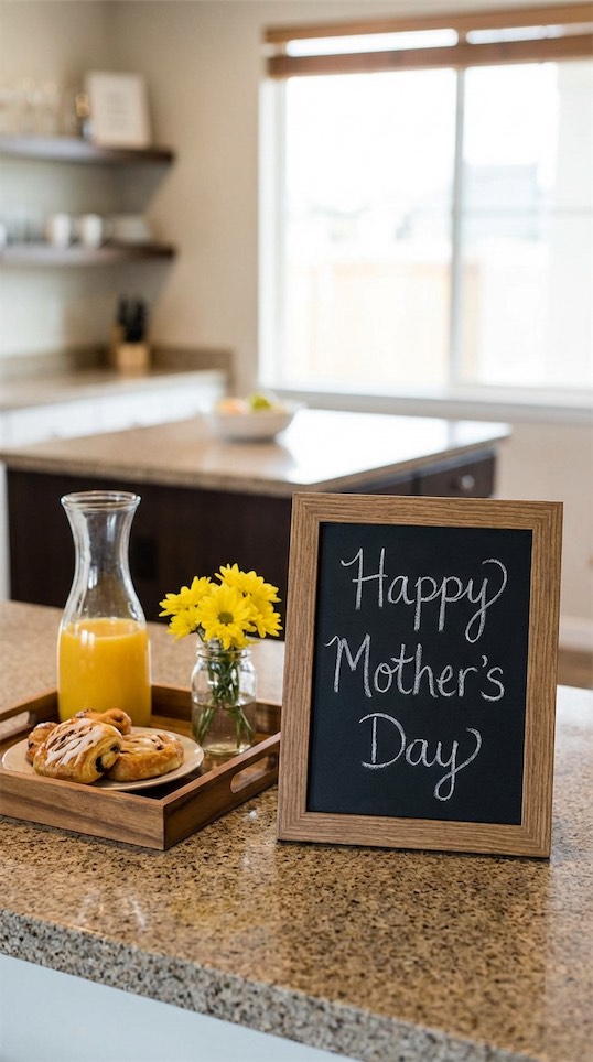 chalkboard sign Mother's Day Brunch Decor