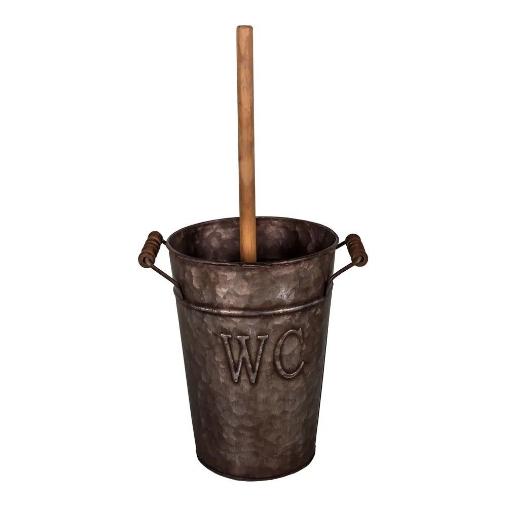 metal bucket used to hold plunger