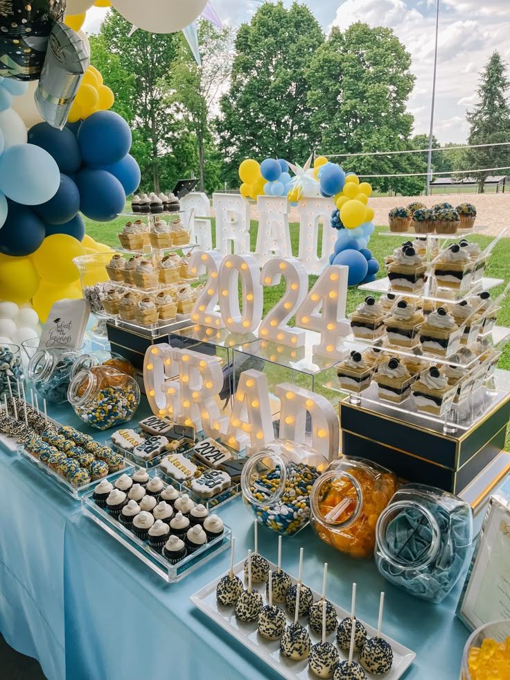 tiered trays for graduation buffet