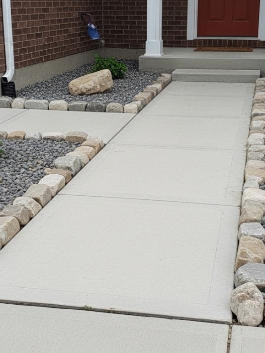 Rock Beds Around House