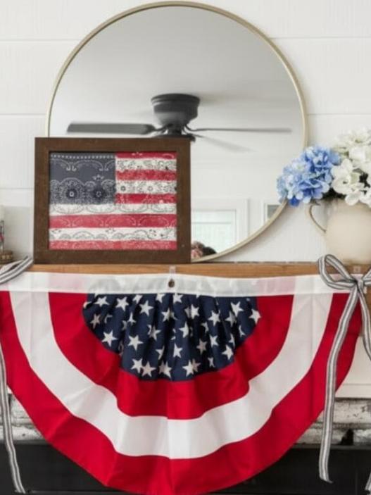 patriotic mantle decor