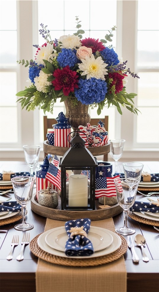 Large patriotic centerpiece