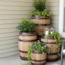 whiskey barrel planter ideas