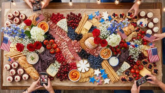 Patriotic Charcuterie Board