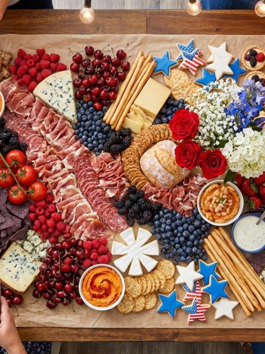 Patriotic Charcuterie Board