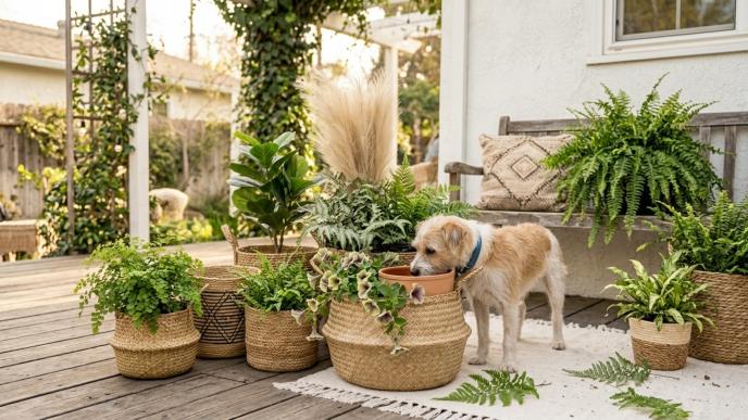 dog bowl planter ideas