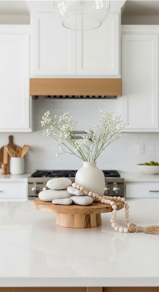 white ceramic vase mixed with stones Summer Dough Bowl ideas