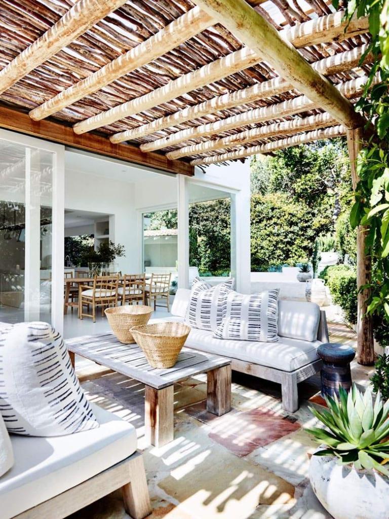 rustic log and stick pergola DIY Shade Outdoor Cheap Ideas