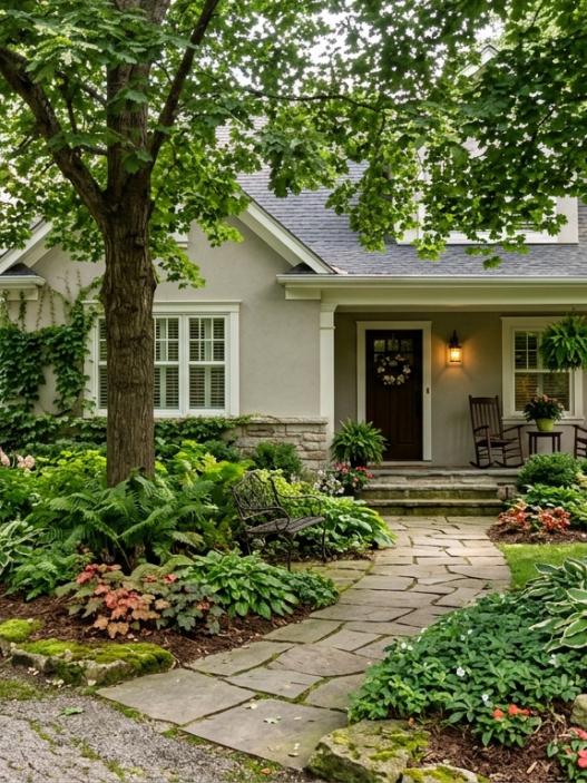 shaded garden landscaping ideas