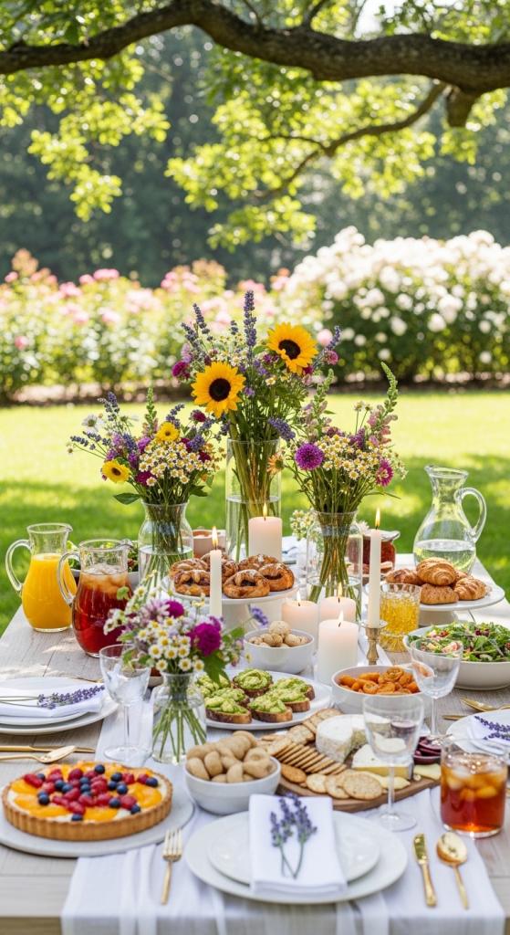 garden brunch idea