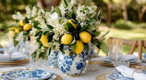 summer garden table setting