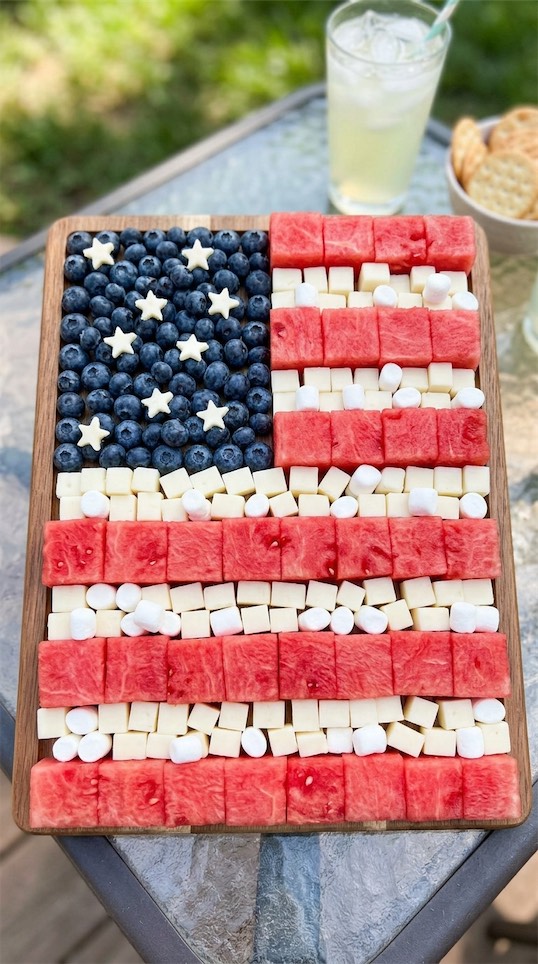watermelon Patriotic Charcuterie Board