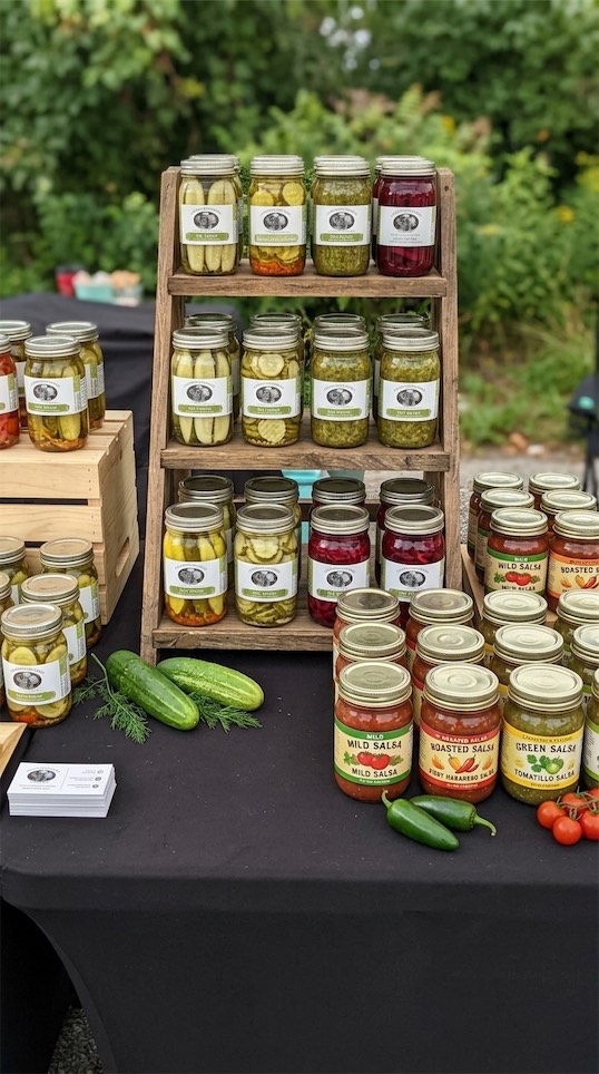 pickles in jars 