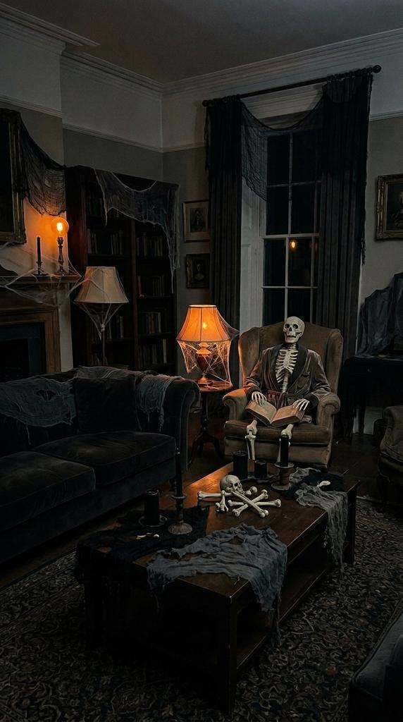 dark gothic living room decor