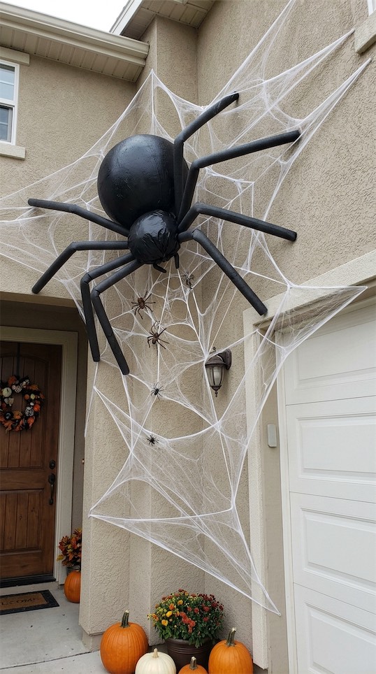 spider on outside of the house