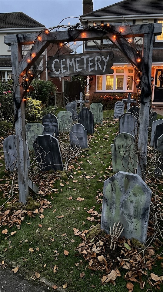 graveyard for halloween outdoors