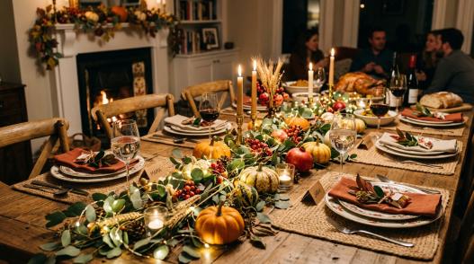 Fall Centerpieces With Lights