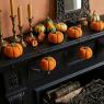 diy fabric pumpkin garland idea